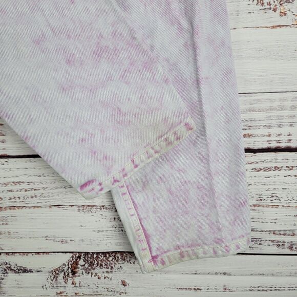 Mokuyobi Denim Jeans Womens 26 Lavender Acid Wash High Rise Tapered Pants Retro - Picture 12 of 15